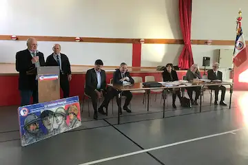 Le bureau lors de l'assemblée générale 2022 du Souvenir Français d'Annecy-l-e-vieux à Menthon-Saint-Bernard