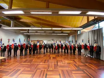 les Porte-drapeaux de la Haute-Savoie lors de l'assemblée générale ce 24 octobre 2020 à Cruseilles.