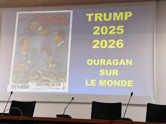 Près de 40 personnes ont assisté à cette Conférence avec le général de division (2S) Richard RETOUT et ont particulièrement apprécié cette analyse géopolitique consacrée aux États-Unis et à leur président.