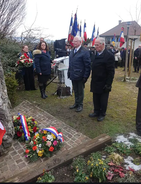 Annecy-le-vieux — 82[e] anniversaire de la fusillade de Richard Andrés et Léon Bouvard (18 Janvier 1944)