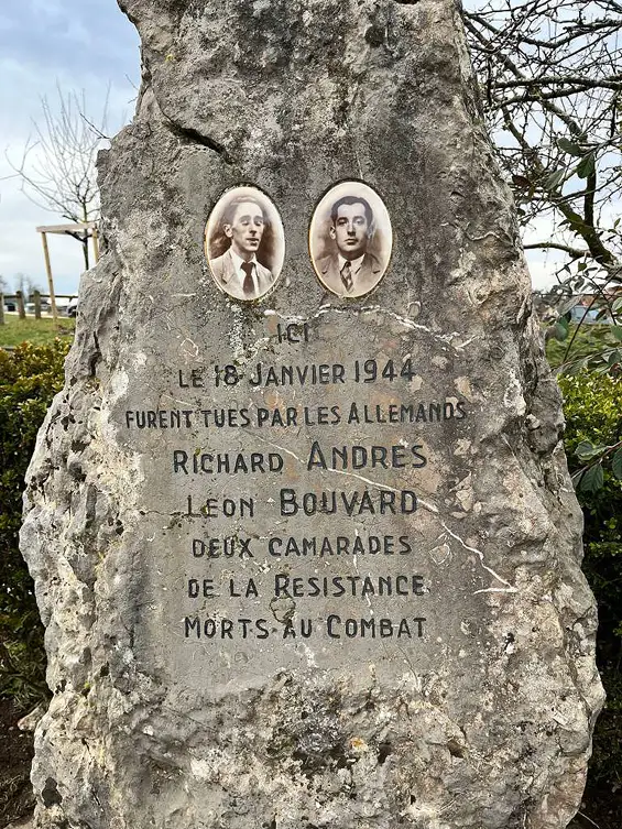 Annecy-le-vieux — 82[e] anniversaire de la fusillade de Richard Andrés et Léon Bouvard (18 Janvier 1944)