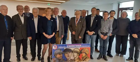 Assemblée générale du Souvenir Français d’Annecy-le-Vieux en présence de la députée de la 1ere circonscription de Haute Savoie Véronique Riotton, de la conseillère départementale Odile Mauris, d’un adjoint de Charvonnex.