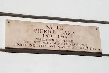 Annecy — Plaque Pierre Lamy