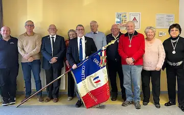 Médaillés du souvenir Français - Annemasse — Assemblée génrale 2024 du comité local du Souvenir français : Trois récompenses départementale, une première, ont été remises à Thierry Loreau, Bernard Depigny et Anne Marie-Baron.