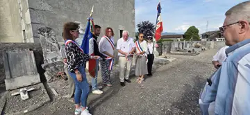 Arthaz — Rénovation de la  Stèle au cimetière communal de Morts pour la France