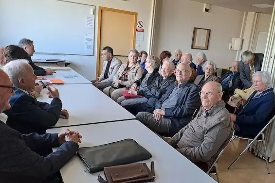 Assemblé du 13 avril 2024 du comité d'Évian du Souvenir Français — Vue de l'assemblée