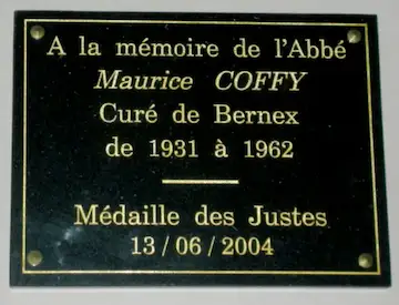 Bernex — Plaque Maurice Coffy