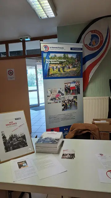 Le Comité du Souvenir Français Vallée Verte - Quatre Rivières était présent au forum des associations2025 qui se tenait à la salle des fêtes de Bogève.