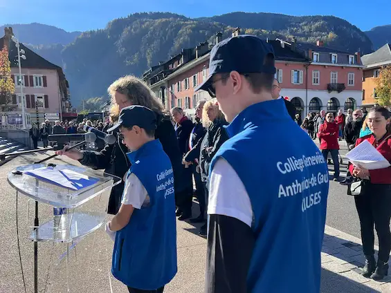 11 Novembre à Cluses avec les Jeunes porte-drapeaux et les Jeunes-sapeurs - ceremonie-11-nov-2022-cluses-03