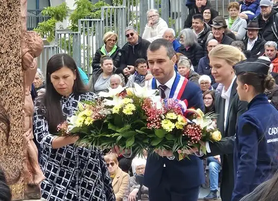 Commémoration à cluses du 80e anniversaire de l’armistice du 8 mai 1945