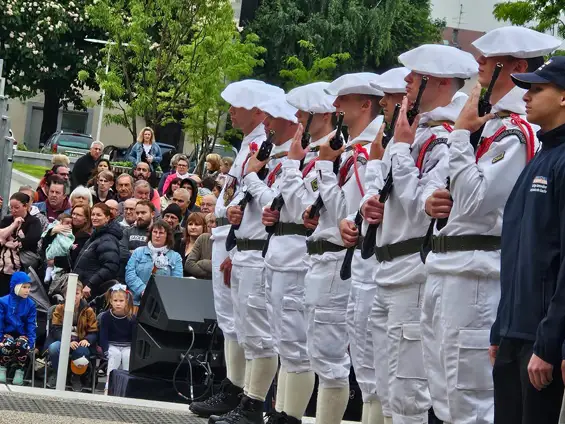 Commémoration à cluses du 80e anniversaire de l’armistice du 8 mai 1945