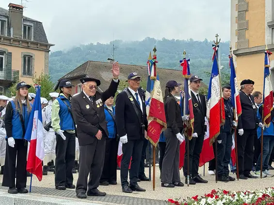 Commémoration à cluses du 80e anniversaire de l’armistice du 8 mai 1945