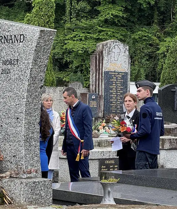 Commémoration à cluses du 80e anniversaire de l’armistice du 8 mai 1945