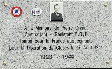  Plaque Pierre Grenat