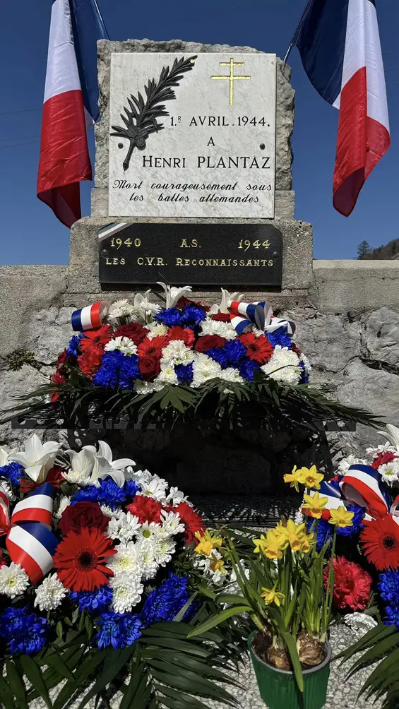 Marignier — Stèle Henri Plantaz