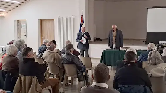 Conférence de Michel Germain auprès d’une classe de 3e du collège Jean-Marie MOLLIET à Boëge