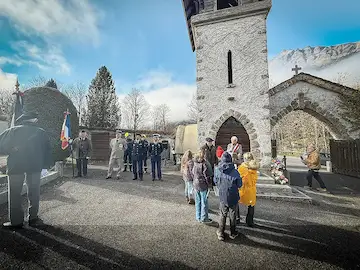 Contamines-Montjoie — Commemoration du 11 novembre 2024 — Photo Basile DUNAND