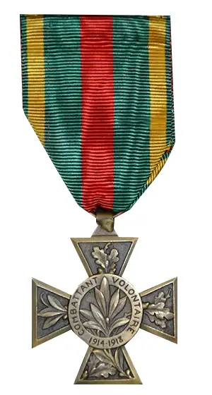 Croix du Combattant Volontaire de la guerre 1914-1918