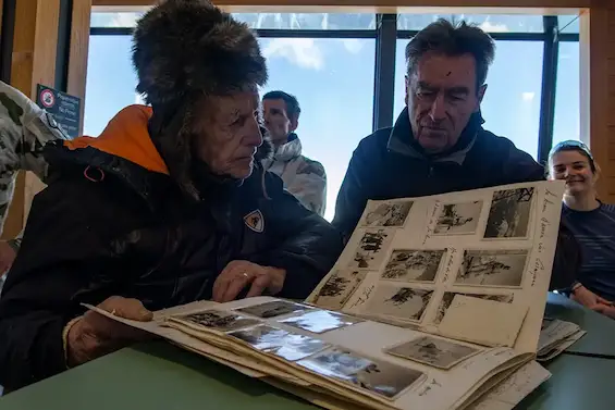 À 97 ans, René Bozon est le dernier témoin en vie des combats ayant eu lieu au col du Midi (massif du Mont-Blanc) en février 1945.