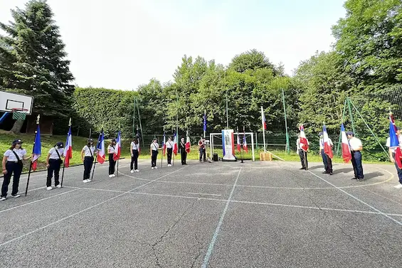 Seconde session, École des jeunes porte-drapeaux avec les Jeunes Service National Universel à Contamine-sur-Arve