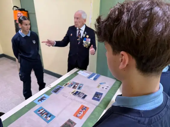 Formation conjointe entre l’École des Jeunes Porte-Drapeaux et les Cadets de la Gendarmerie de Haute-Savoie