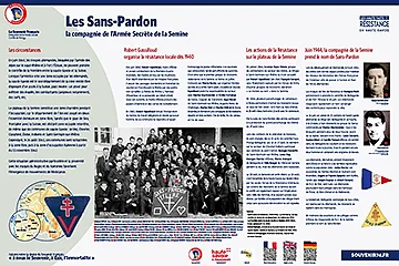  Panneau Les Sans-Pardon la compagnie de l’Armée Secrète de la Semine