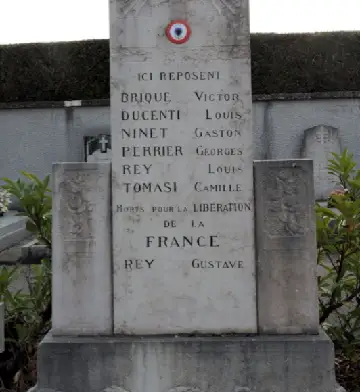 Éloise — Stèle cimetière des morts pour la libération de la France