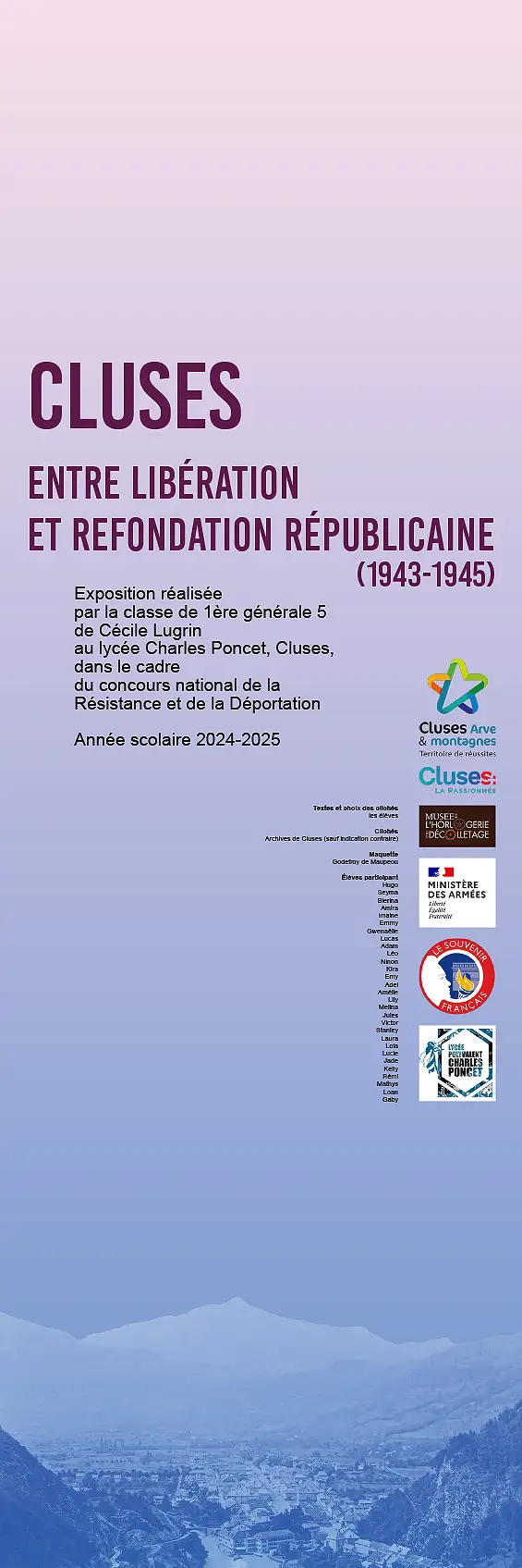 Cluses — Dix tableaux racontent l&rsquo;histoire clusienne durant la Seconde Guerre
