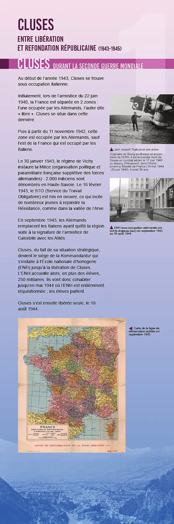 Cluses — Dix tableaux racontent l&rsquo;histoire clusienne durant la Seconde Guerre