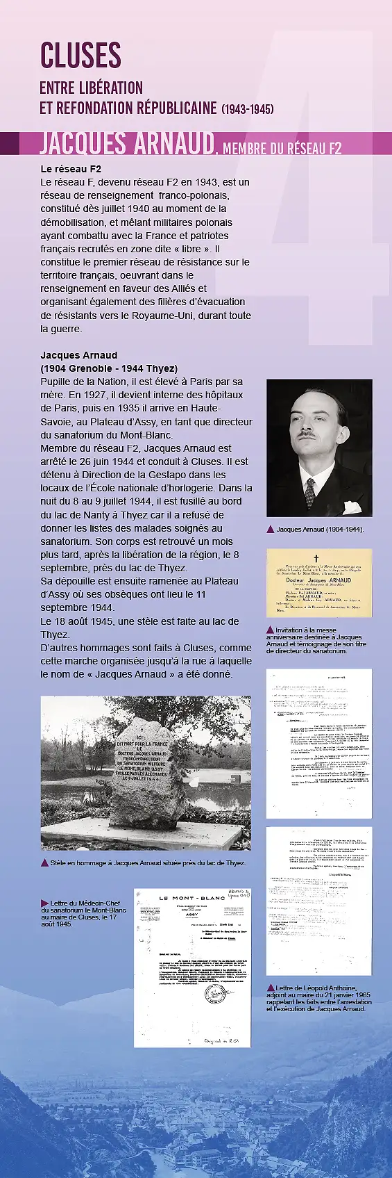Cluses — Dix tableaux racontent l&rsquo;histoire clusienne durant la Seconde Guerre