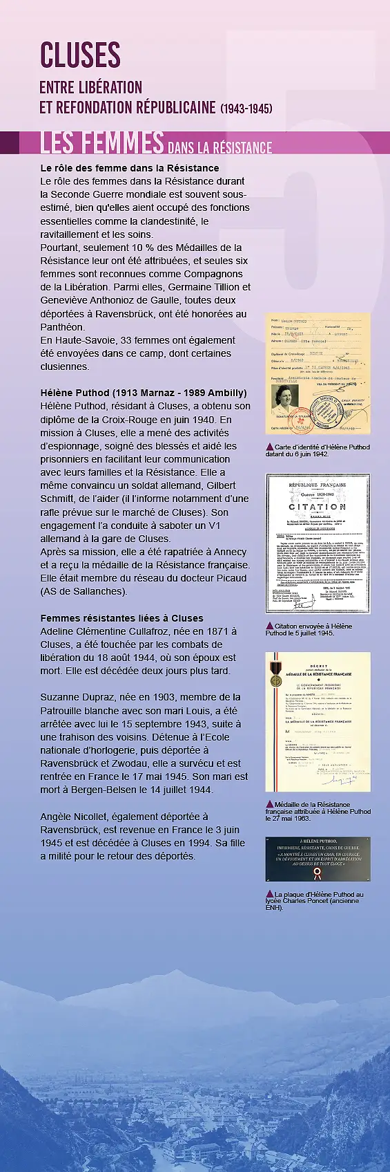 Cluses — Dix tableaux racontent l&rsquo;histoire clusienne durant la Seconde Guerre