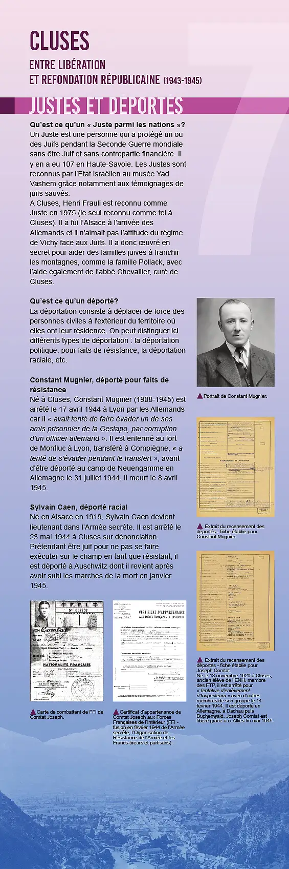 Cluses — Dix tableaux racontent l&rsquo;histoire clusienne durant la Seconde Guerre