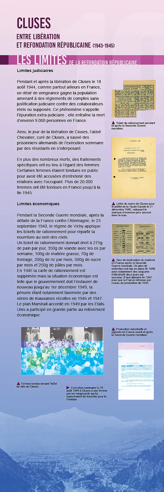 Cluses — Dix tableaux racontent l&rsquo;histoire clusienne durant la Seconde Guerre