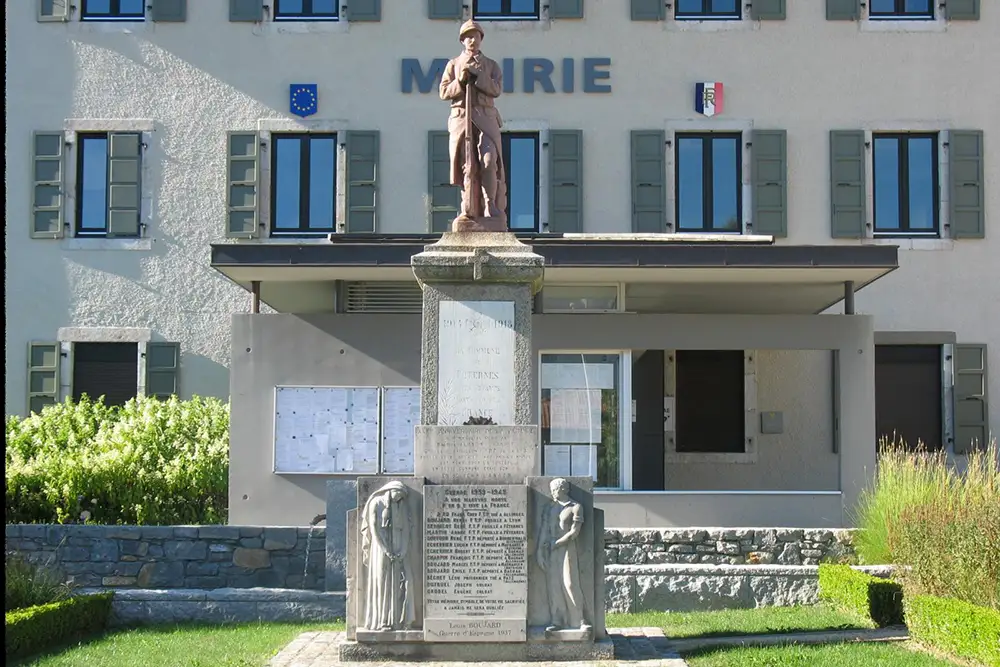 Mont-Saxonnex - Stèle commémorative François Rennard (Le Souvenir