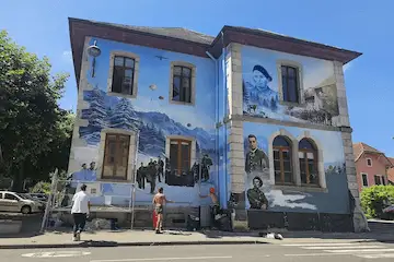  Fresque en hommage à la résistance en Haute-Savoie