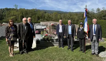 Hommage au Général Jean-Marc de Giuli à Rumilly par le bureau du Souvenir Français