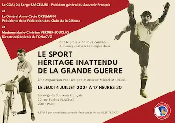 Expostion Souvenir Français : Le sport, un héritage inattendu de la Grande Guerre.