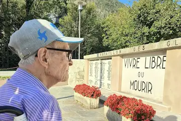 Aout 2024, Lionel Martin ren hommage à Marius Cochet à Morette