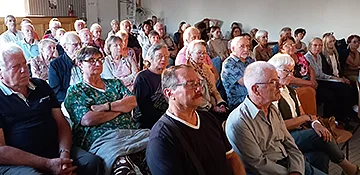 Une soixantaine de personnes ont assisté à&nbsp;la conférence organisée vendredi par le comité local du Souvenir français. Photo L.J.
