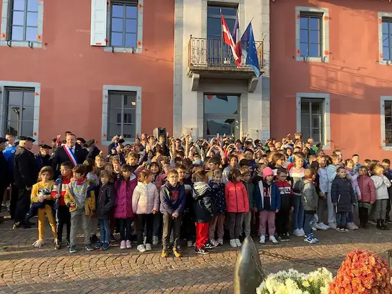 Marignier — Passage du Relais de la Flamme du Soldat Inconnu 2024