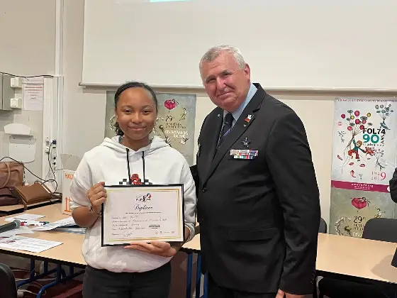 Diplômes de l’école des jeunes porte drapeaux