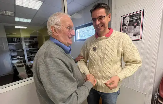 Michel FLAHAUT Délégué général de la Haute-Savoie et Philippe RICŒUR, Délégué général adjoint - Zone 4 Albanais et président du comité local de Cruseilles