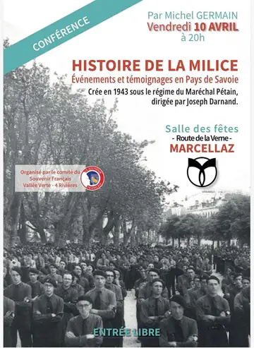 32054,Une salle comble, un public attentif, un sujet à la fois sensible et essentiel. La conférence consacrée à la Milice a profondément marqué les esprits.,