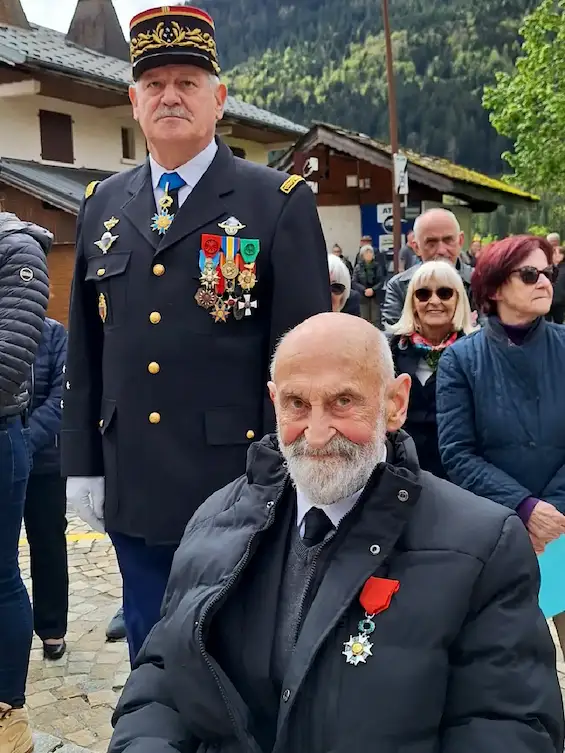 Roland Trosset, président de la section des Anciens combattants, avait été blessé en Algérie. Photo Le DL/J.-L.L.-G.