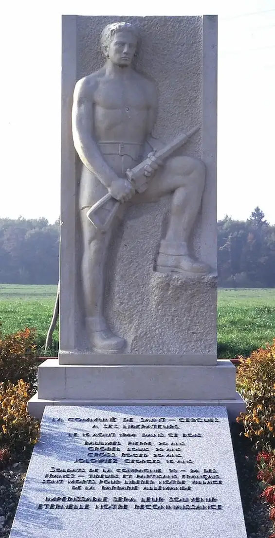 Le monument du bois Davaud qui rappelle le sacrifice des jeunes maquisards à saint-Cergues