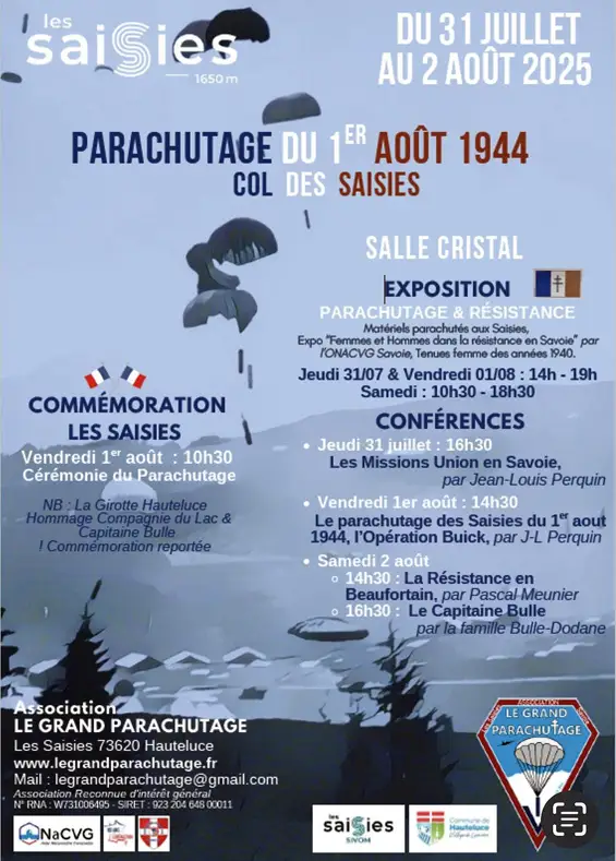 Savoie - Col des Saisies [er]août 1944 - [er]août 2025