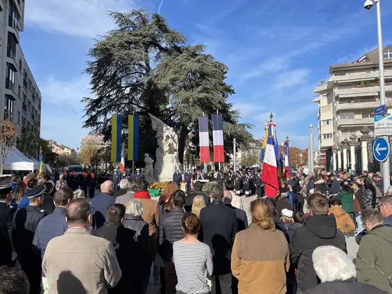 Commémoration du 11 novembre à Thonon les bains ou en compagnie du président du comité Patrice Thiot nous avons honoré 4 membres du comité local. Dont Jean Dominique TOZZO pour une médaille d’argent récompensant de nombreuses années de trésorier et de présidence.