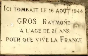 Thonon — Plaque Gros Raymond