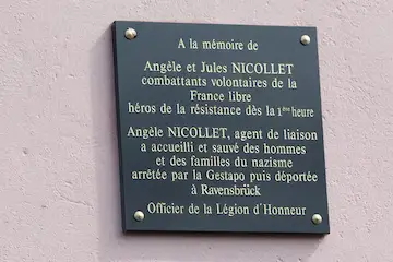 Thonon —  Plaque Angèle et Jules Nicollet