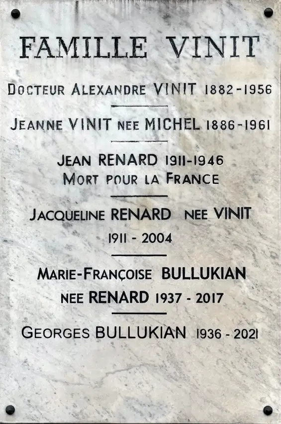 Renard Jean Gabriel Auguste - Cocarde souvenir français